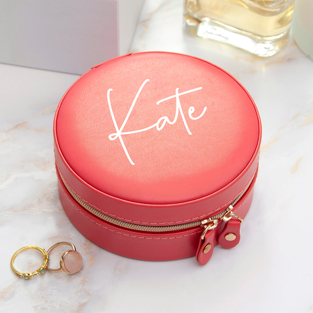 Personalised Travel Jewellery Case