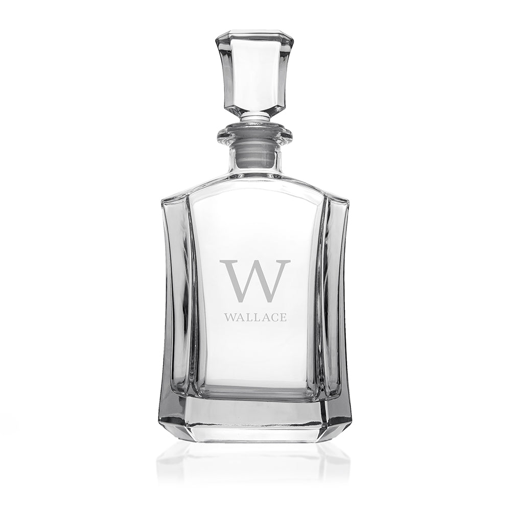 Personalised Luxury Monogram Hexagonal Decanter