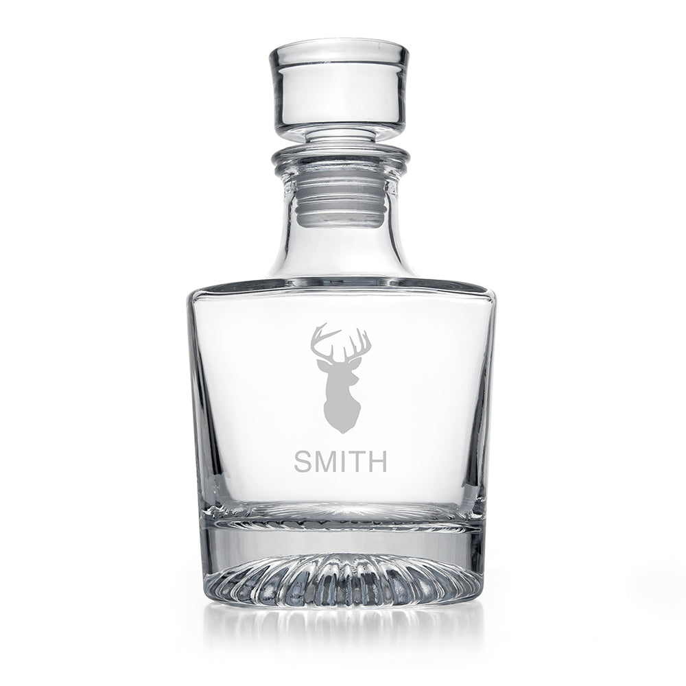 Personalised Elegance Stag Round Decanter