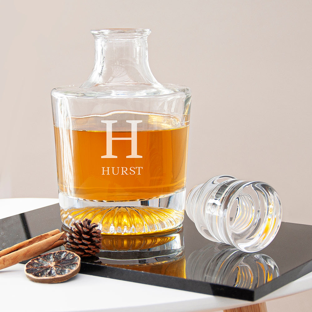 Personalised Monogram Round Decanter