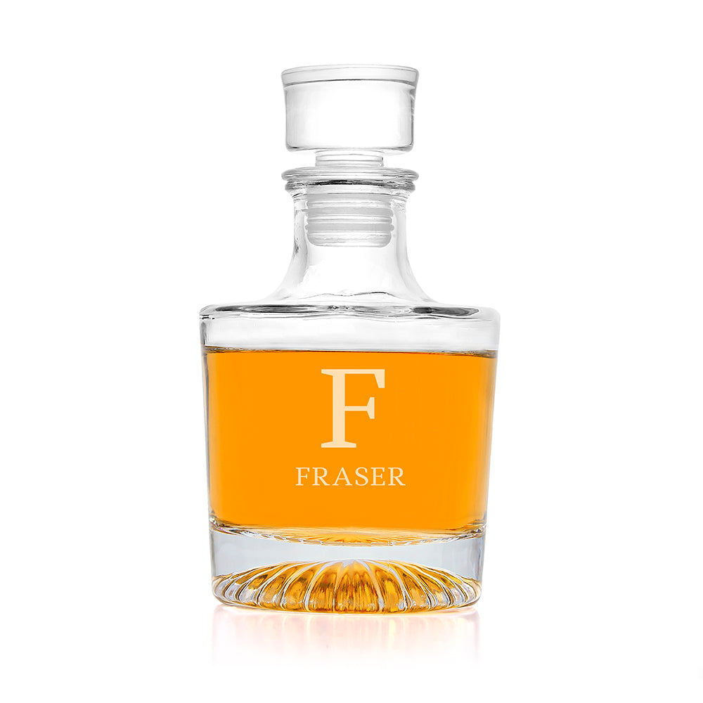 Personalised Monogram Round Decanter