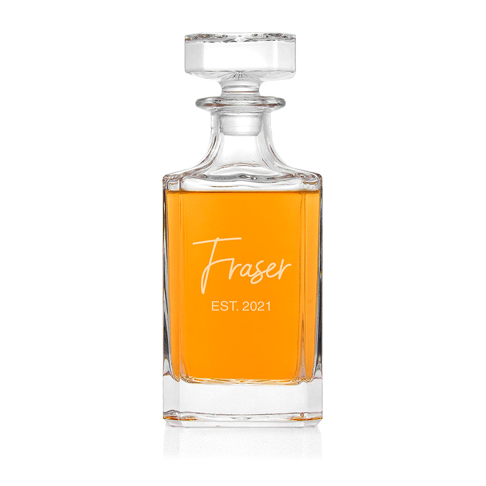 Personalised Classic Signature Square Decanter