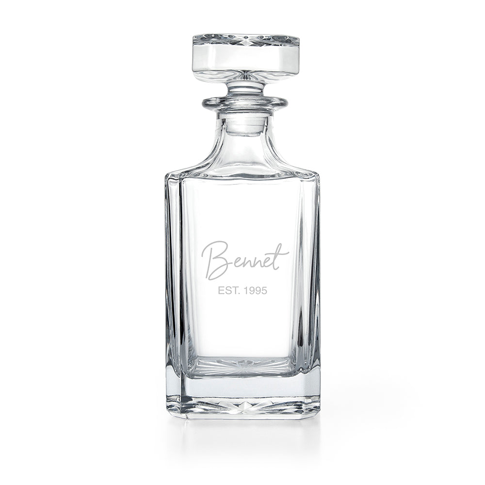 Personalised Classic Signature Square Decanter