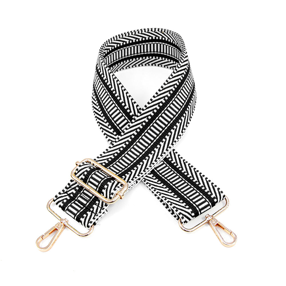 Personalised Luxury Crossbody Bag in Black