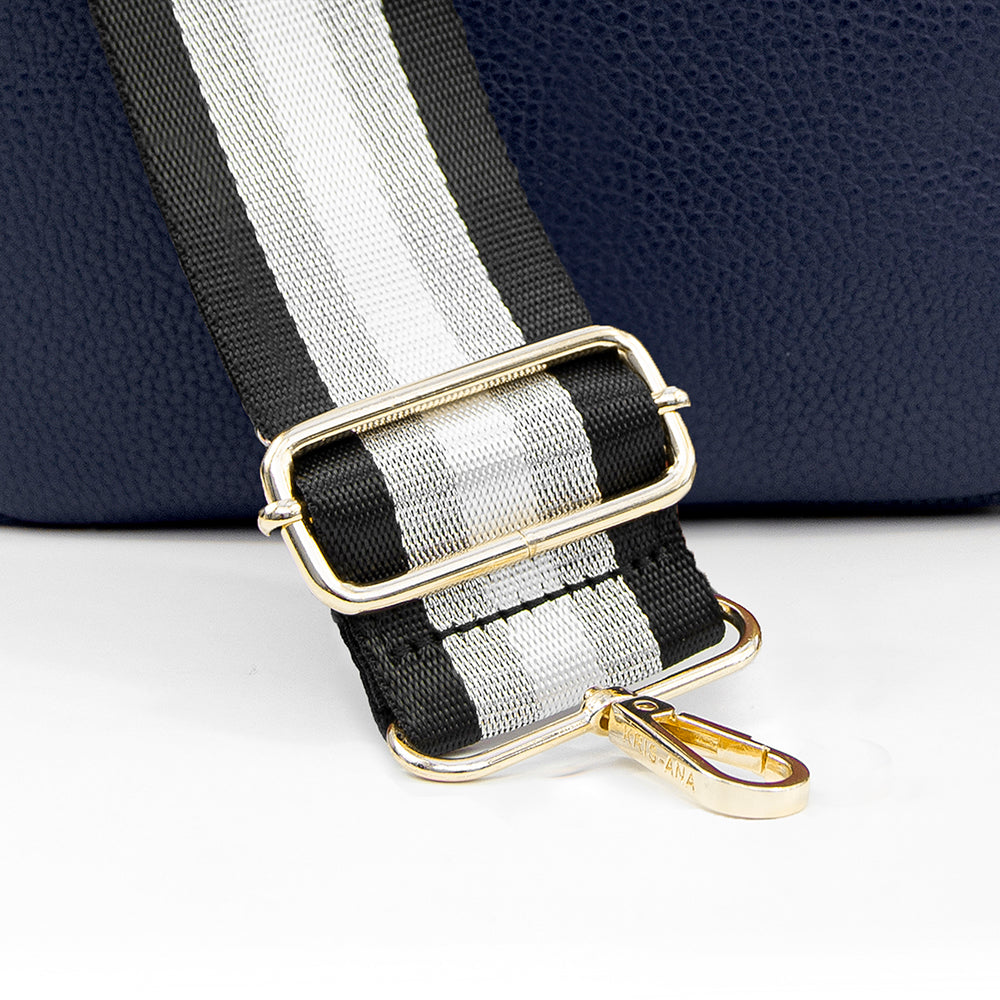 Personalised Luxury Crossbody Bag in Navy