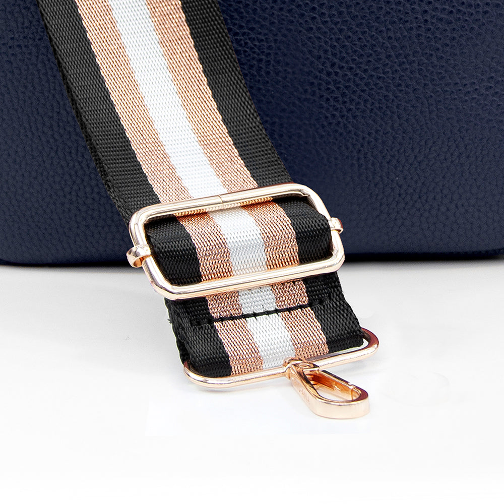Personalised Luxury Crossbody Bag in Navy