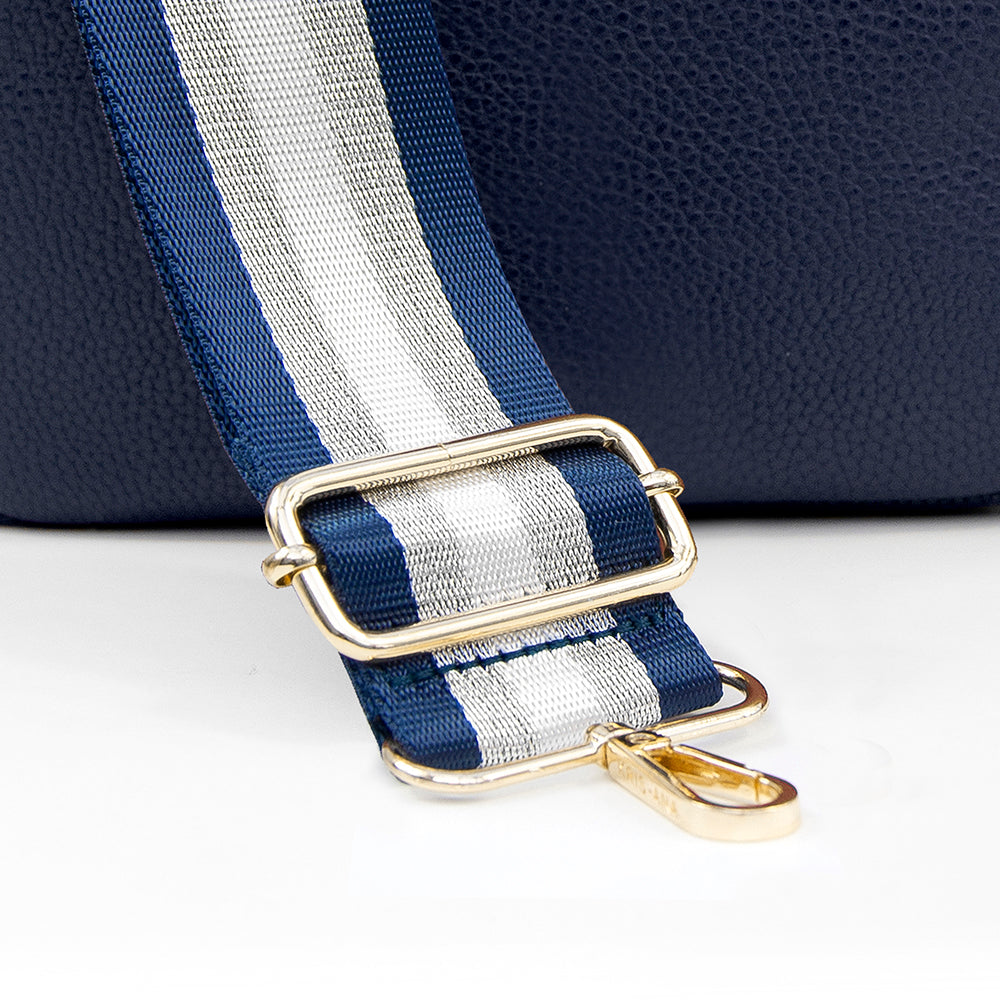 Personalised Luxury Crossbody Bag in Navy
