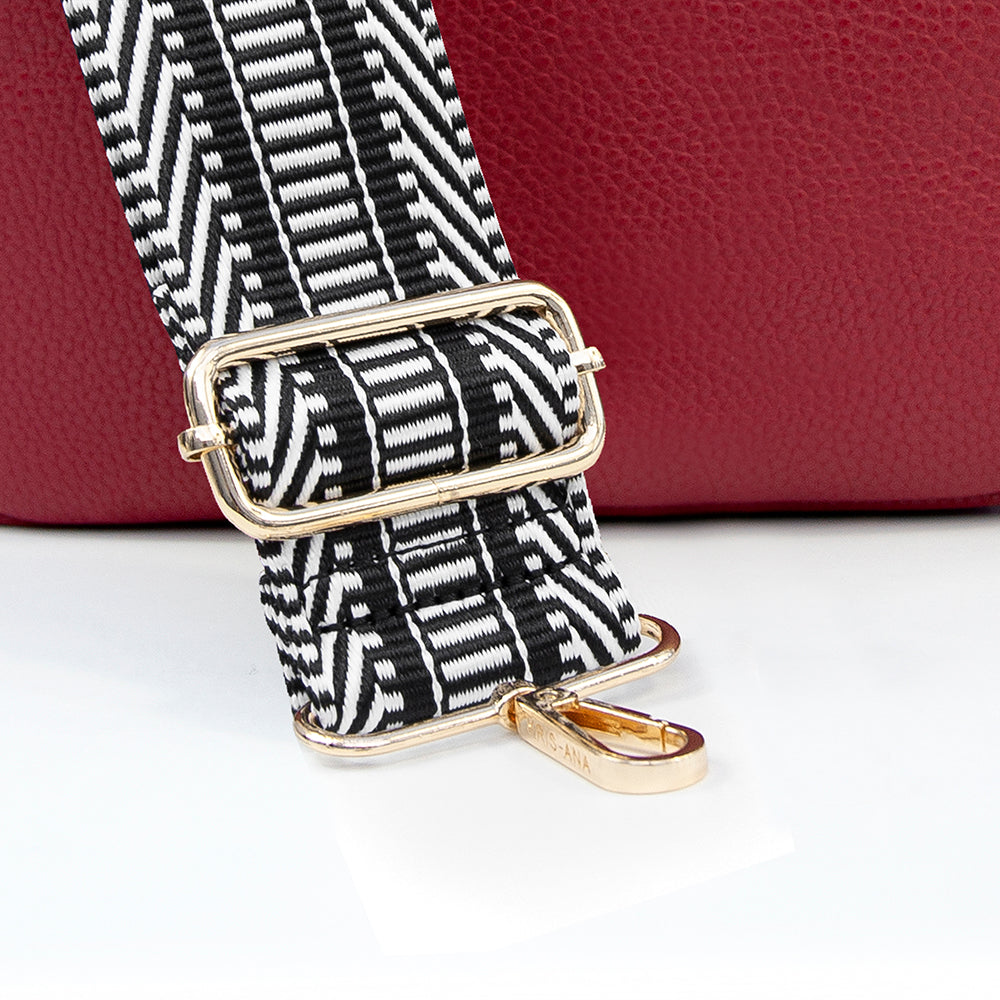 Personalised Red Crossbody Bag in Vegan Leather