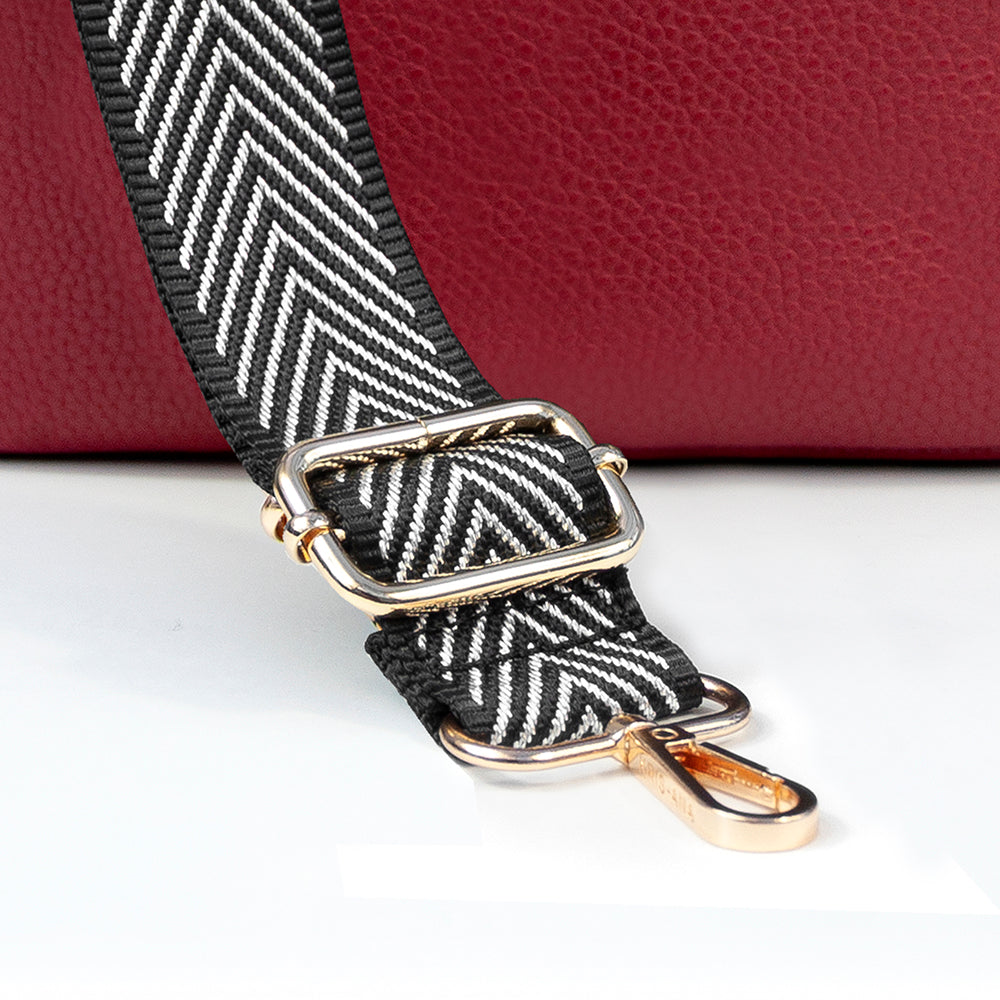 Personalised Red Crossbody Bag in Vegan Leather