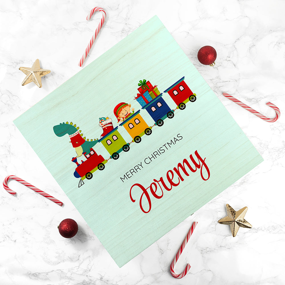 Personalised Christmas Train Gift Box