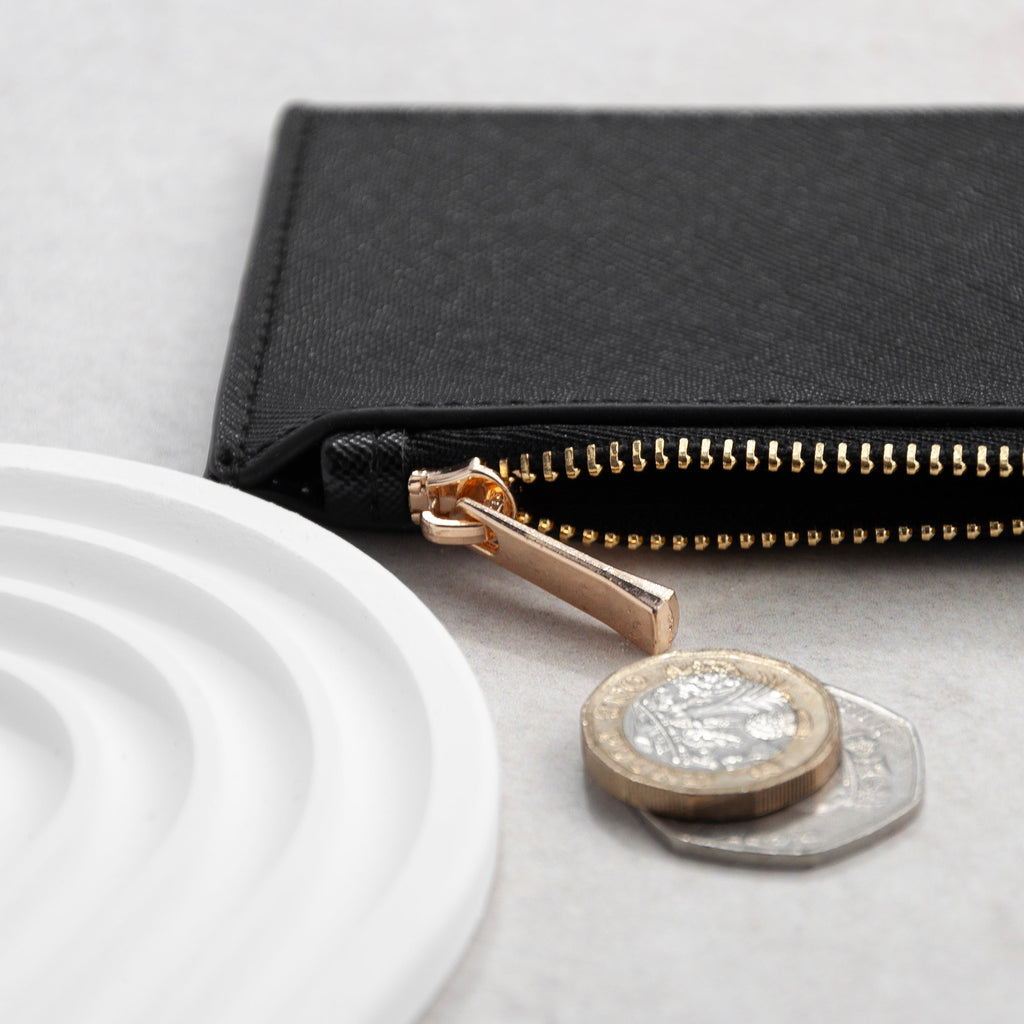Monogrammed Card Holder in Vegan Leather