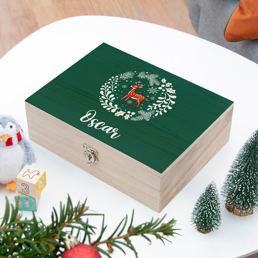 Personalised Woodland Deer Christmas Eve Box