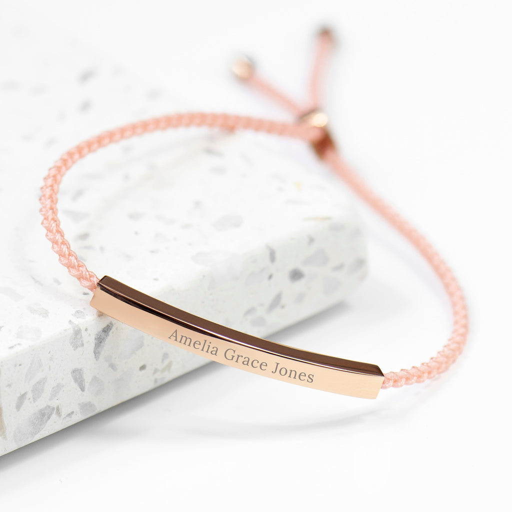 Personalised Rose Gold Identity Bracelet