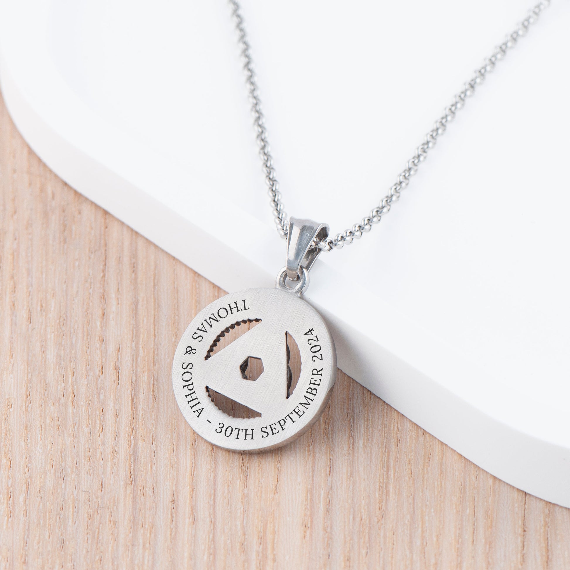 Personalised Men's Celtic Trinity Pendant Necklace