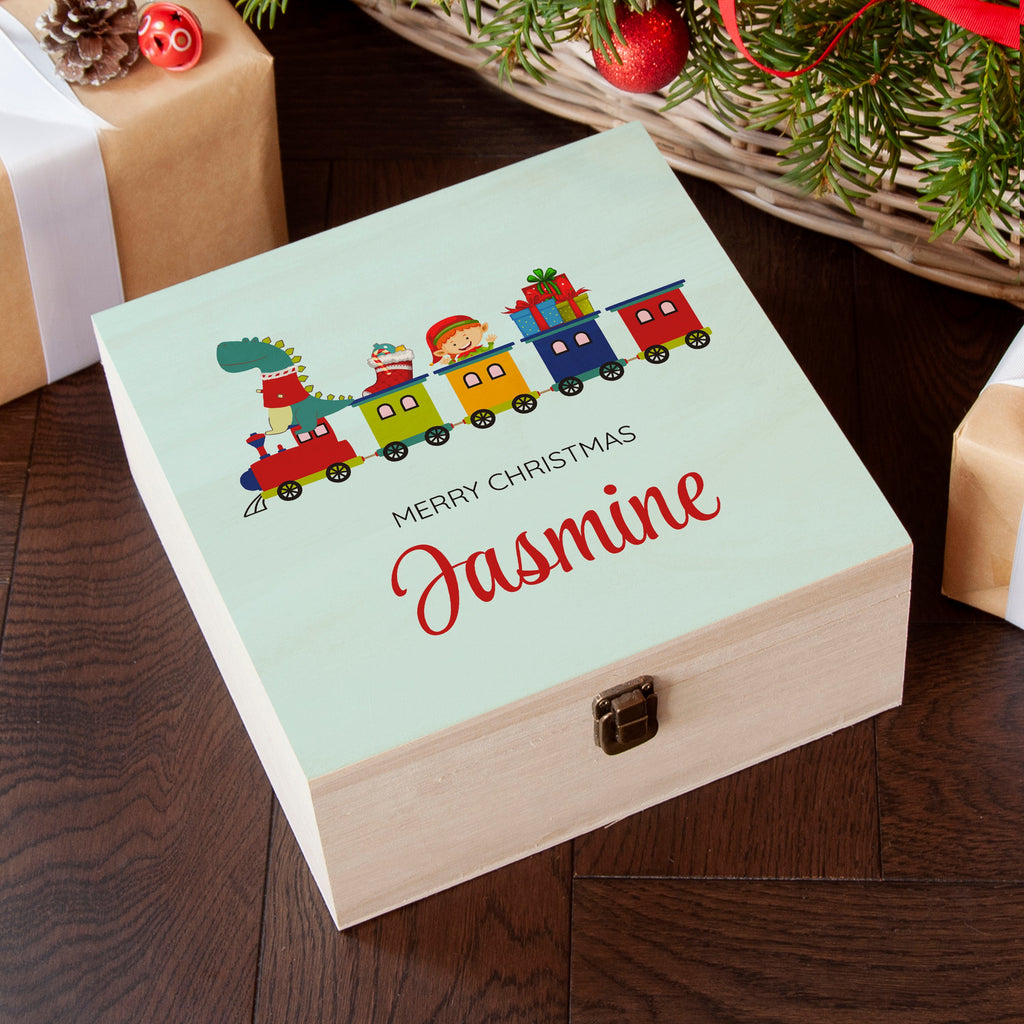 Personalised Christmas Train Gift Box