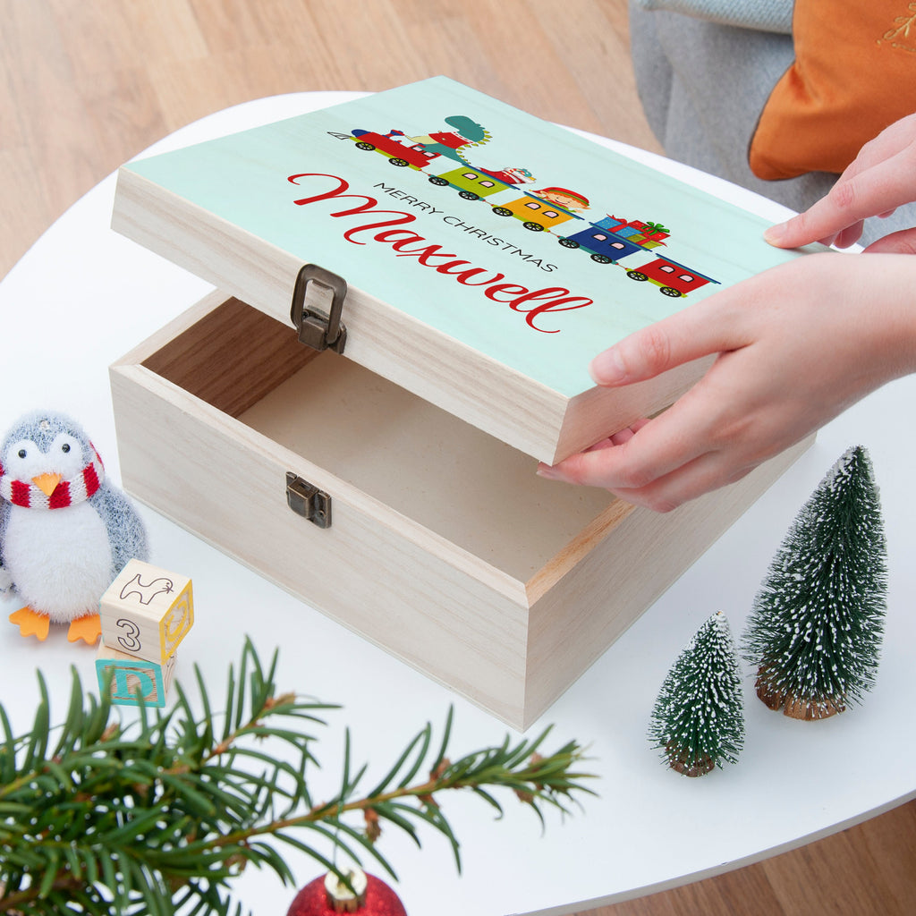 Personalised Christmas Train Gift Box