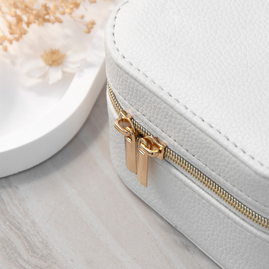 Shooting Star White Square Jewellery Case