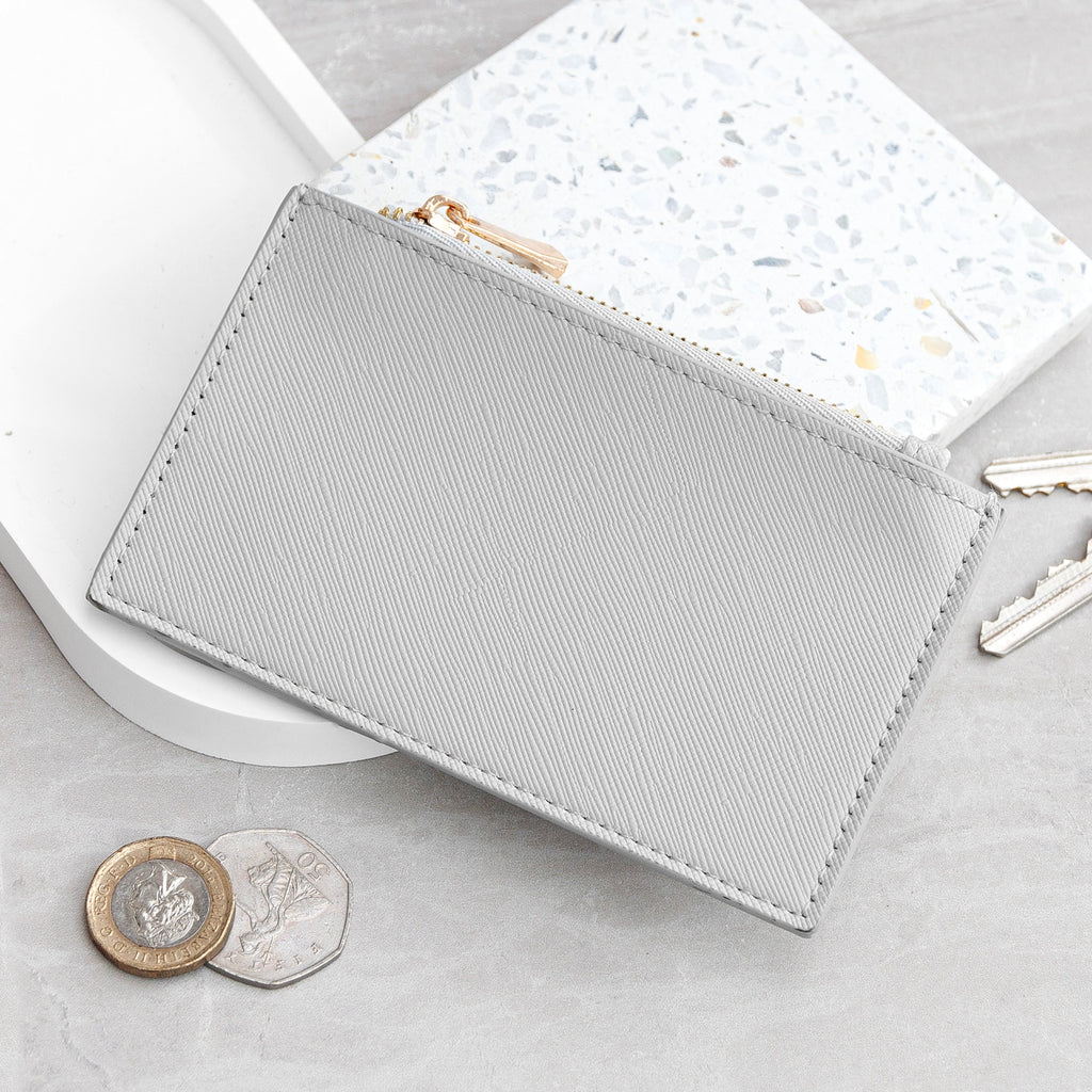 Monogrammed Leather Card Holder for Men