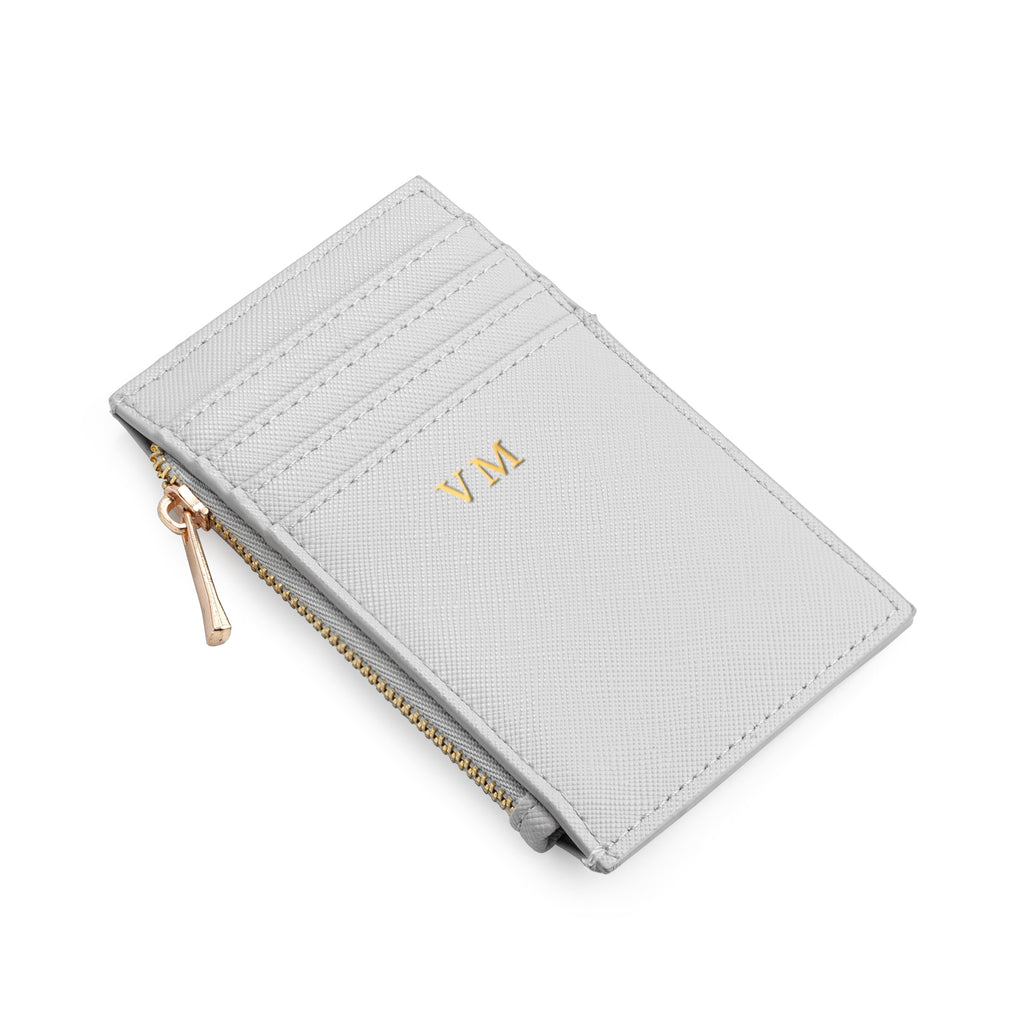 Monogrammed Leather Card Holder for Men