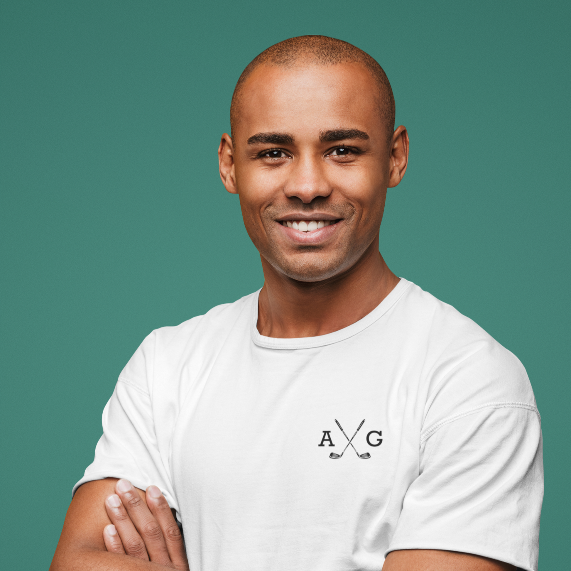 Personalised Unisex Golf T-Shirt with Custom Initials