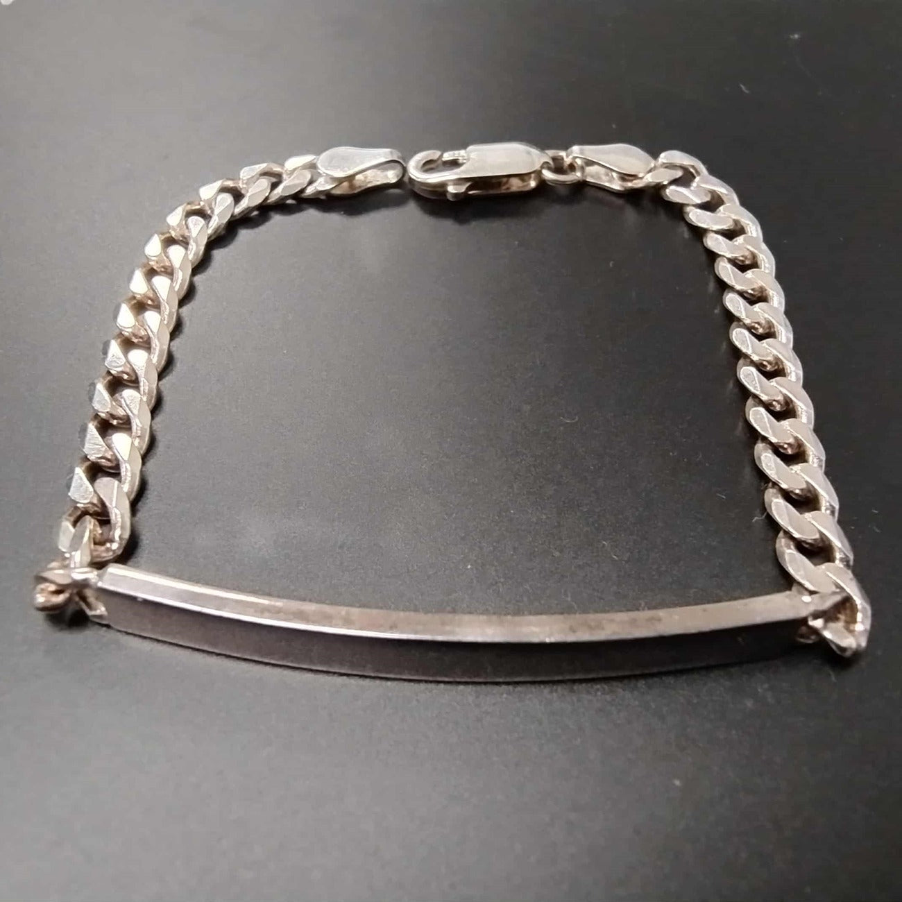 Personalised Child's Sterling Silver Chain Bracelet