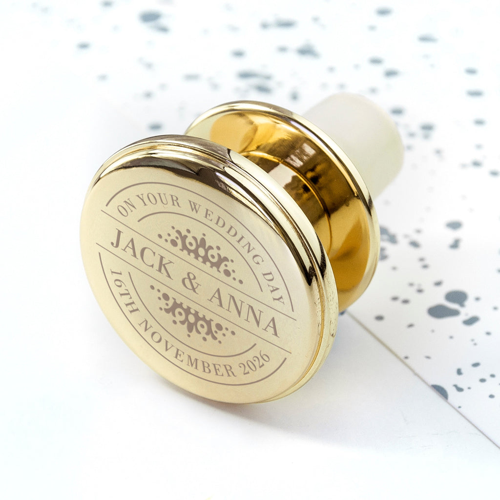 Personalised Silver Anniversary Bottle Stopper