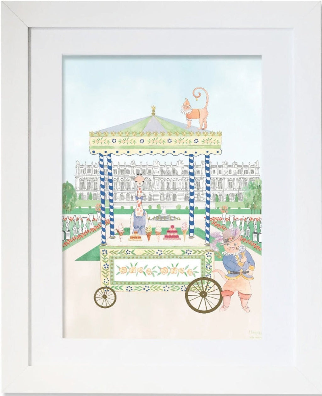 Personalised Animal Ice-Cream Stand in The Palace of Versailles for Boys