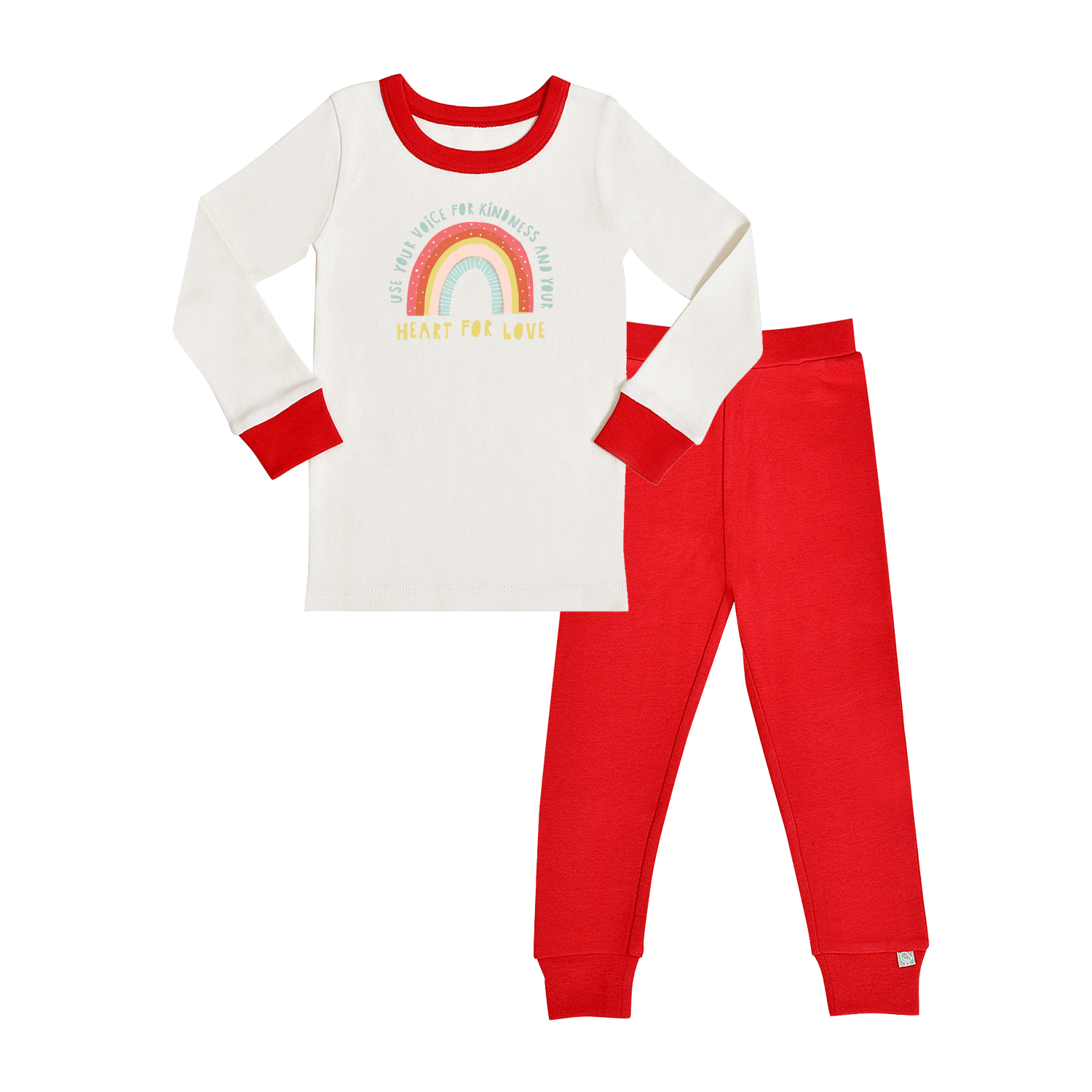 Kindness Rainbow Organic Cotton Pajamas