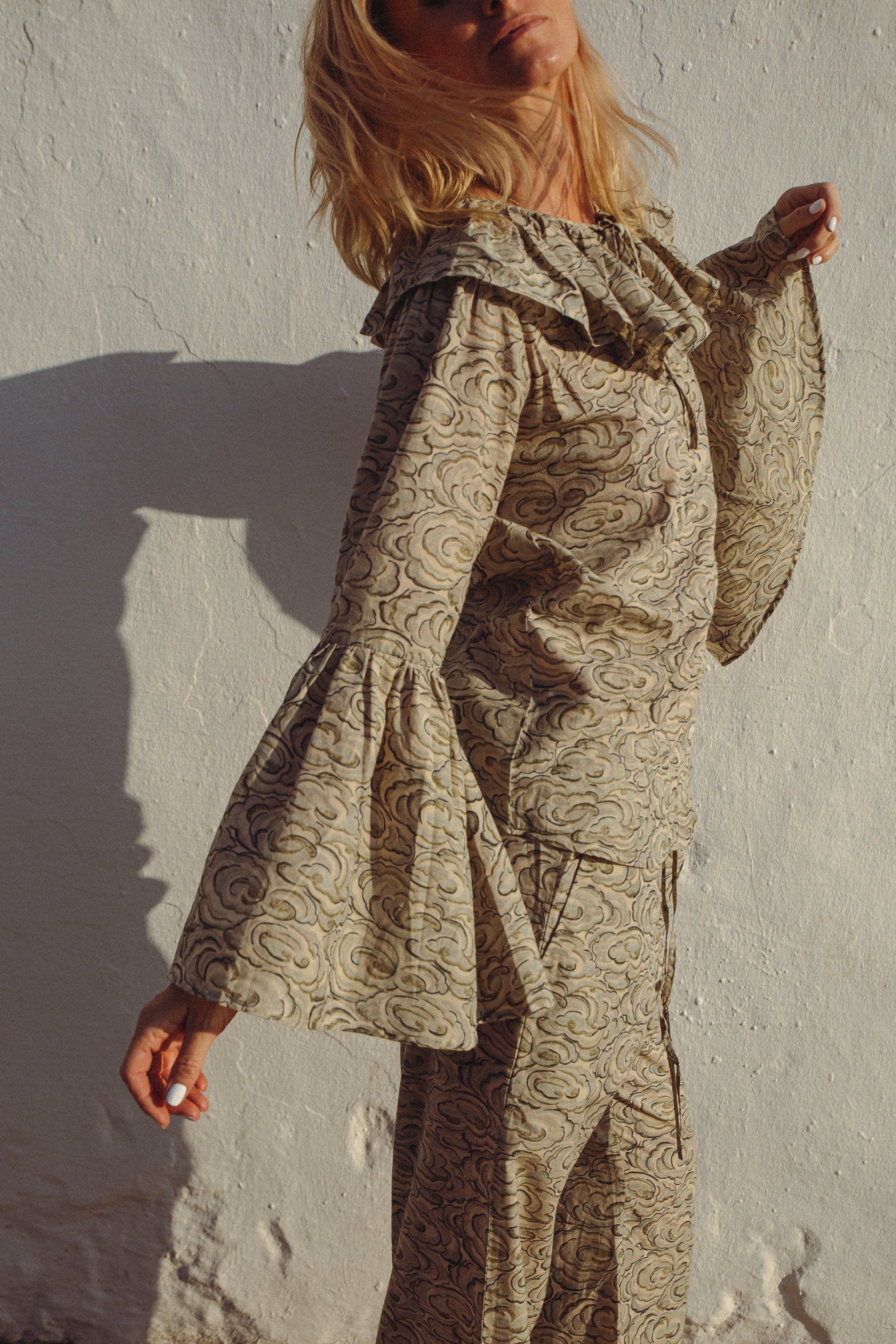 Kumo Clouds Two Piece Set  - Print Sisters Loungewear