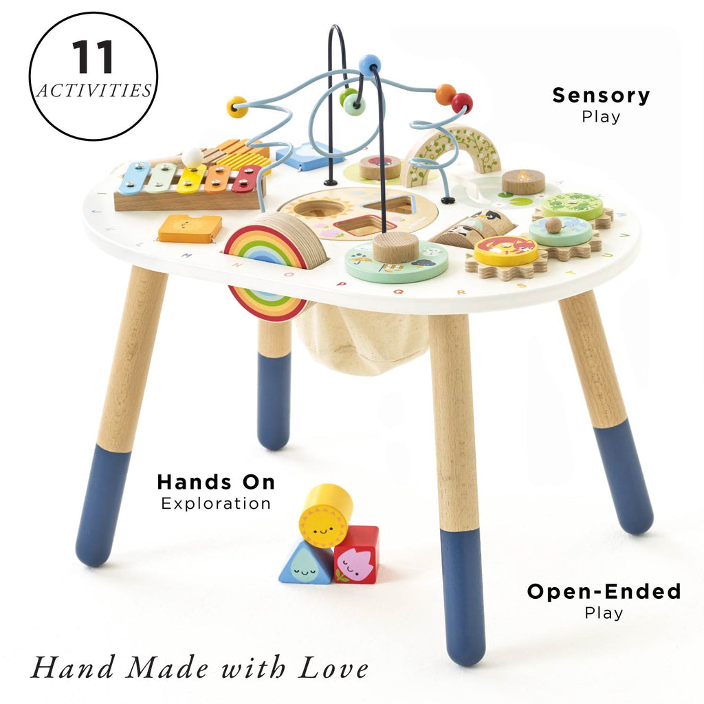 Wooden Sensory Activity Table for Toddlers