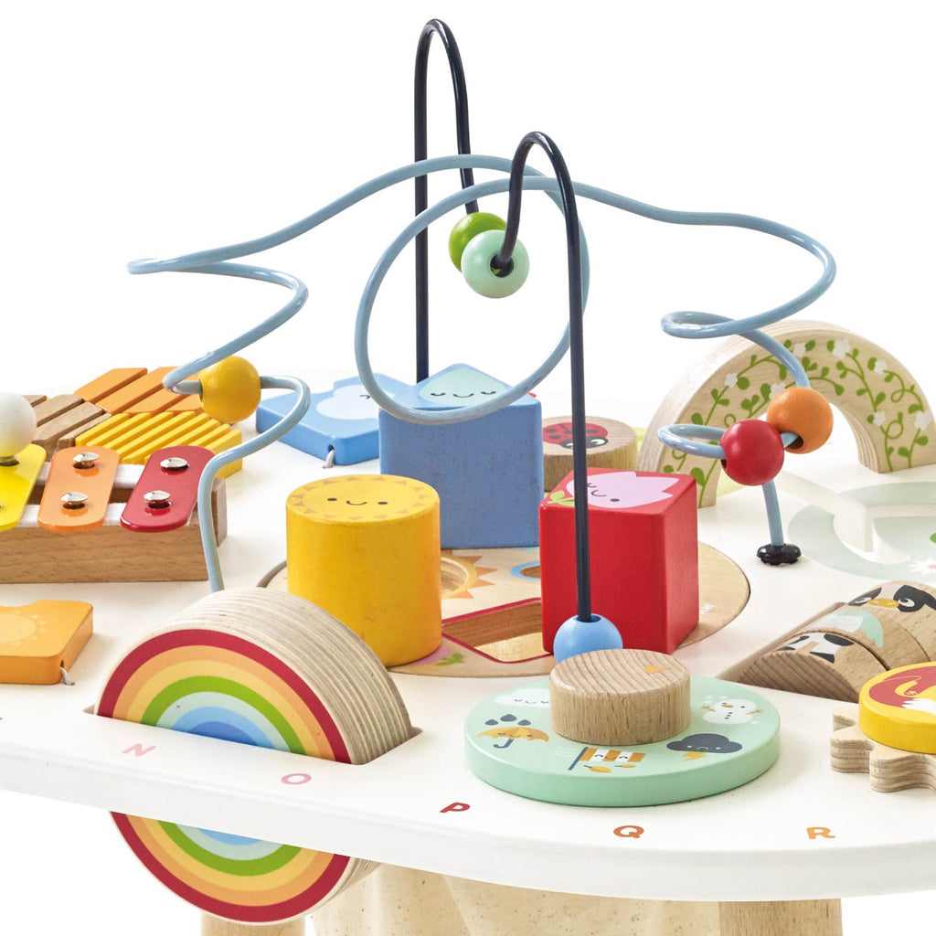 Wooden Sensory Activity Table for Toddlers