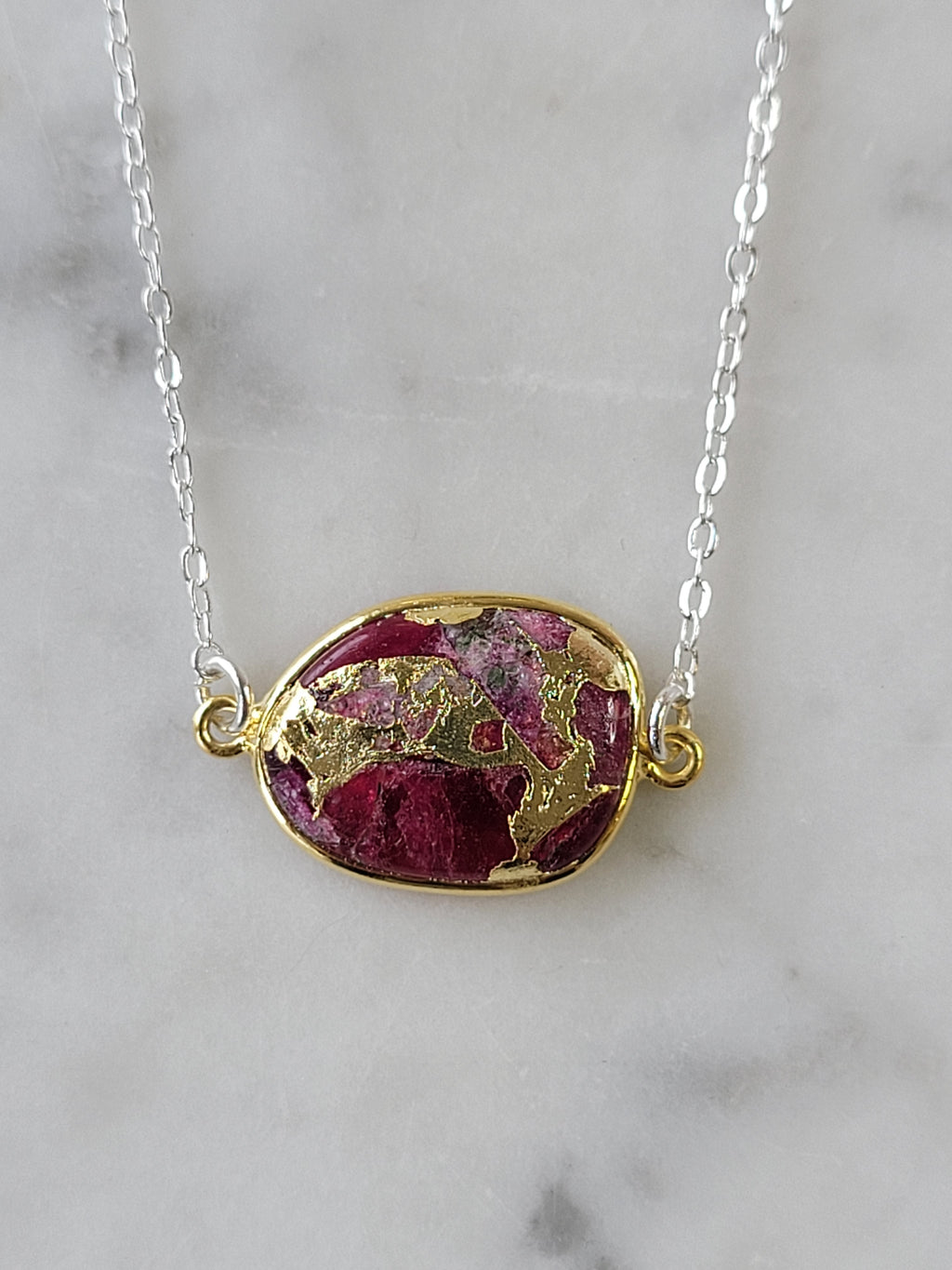 Mrs Parker Red Mojave Copper Turquoise Necklace