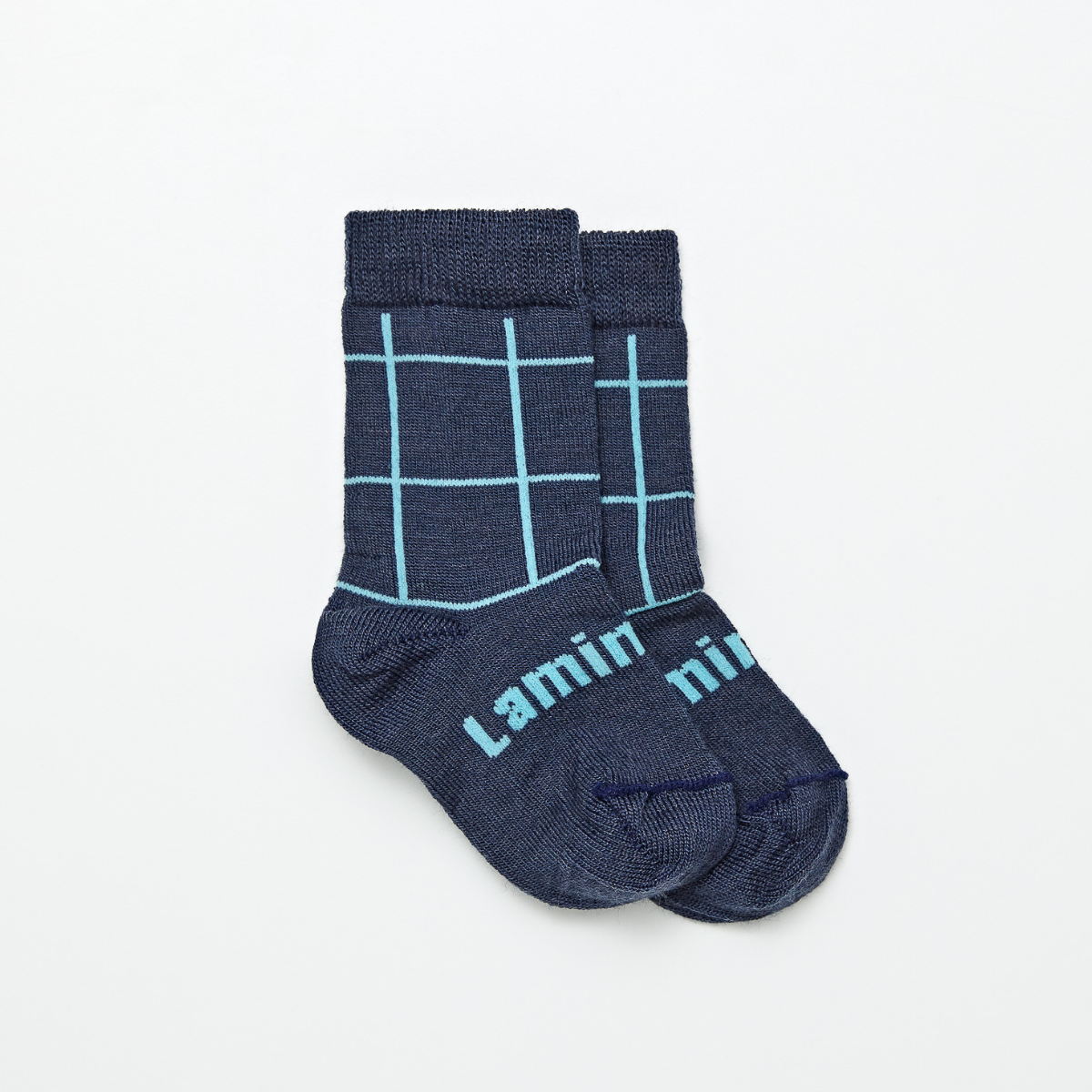 Polar Crew Socks for Baby, Dark Blue and Light Blue