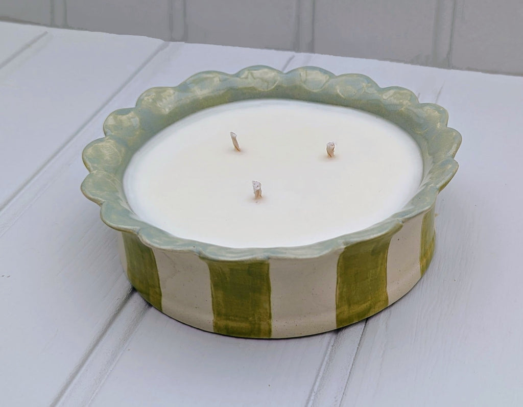 Daisy candle, 3 wick