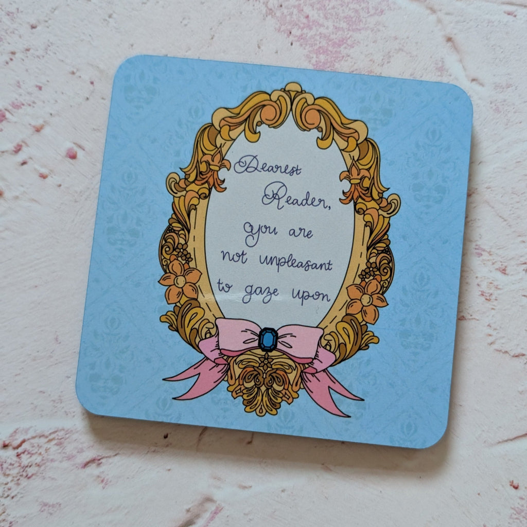 Dearest Reader Square Coaster