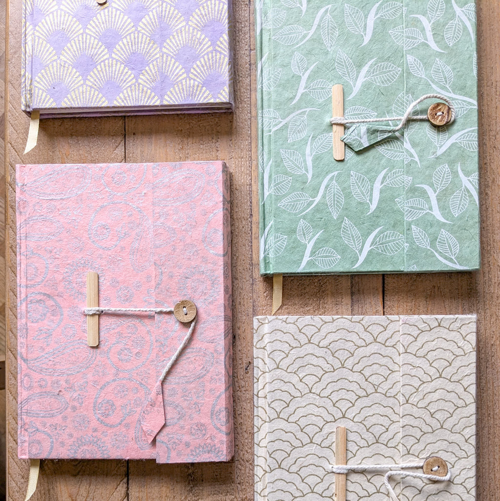 Eco Friendly Recycled Paper Notebook – A5 Fair Trade Journal with Closure