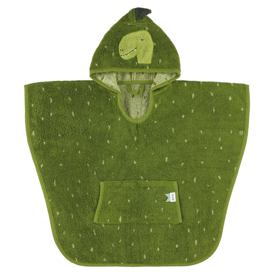 Organic Cotton Hooded Poncho for Kids – Soft & Animal-Themed by Trixie Baby at brixbailey.com