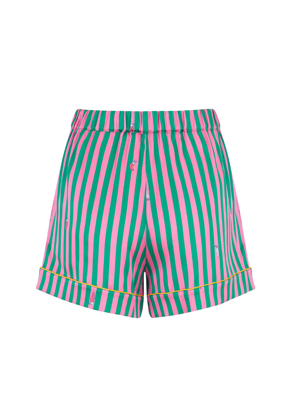 Rosie Flamingo Stripe Silk Short