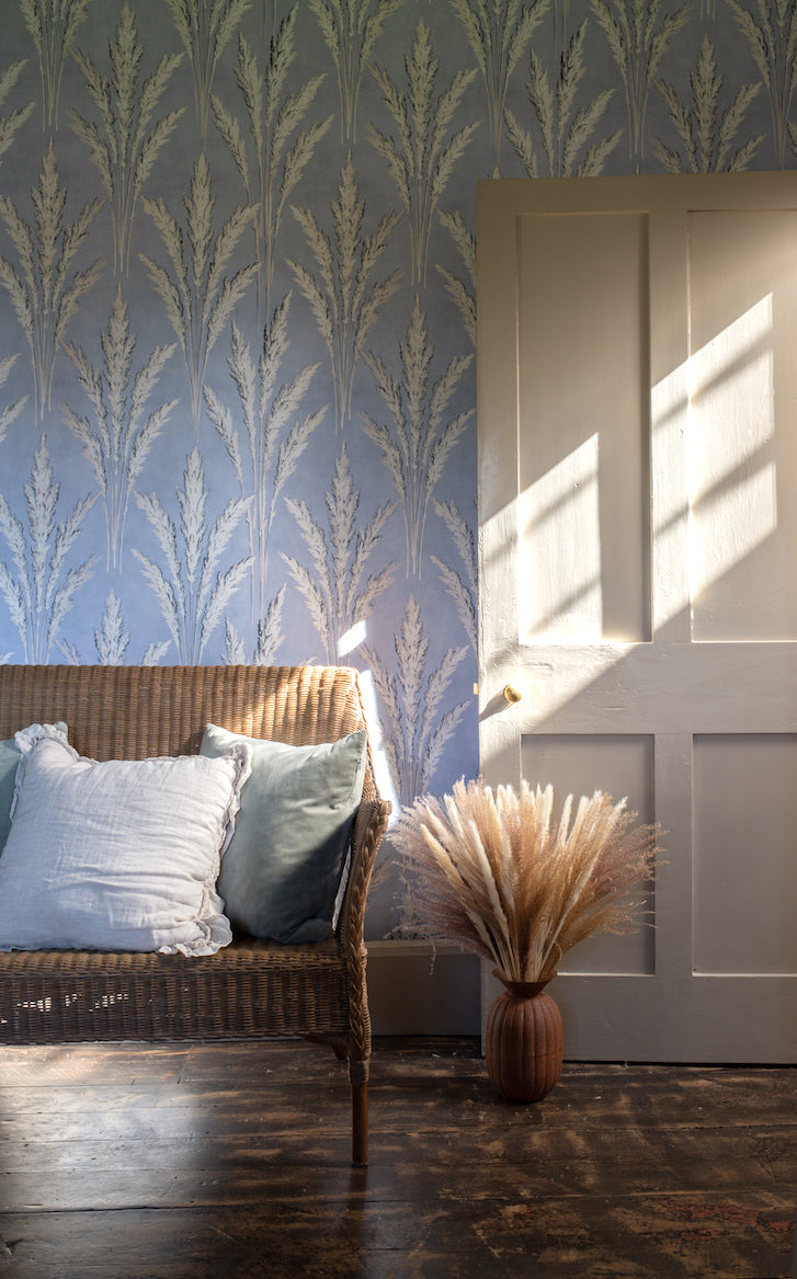Pampas - In Powder Blue - Wallpaper