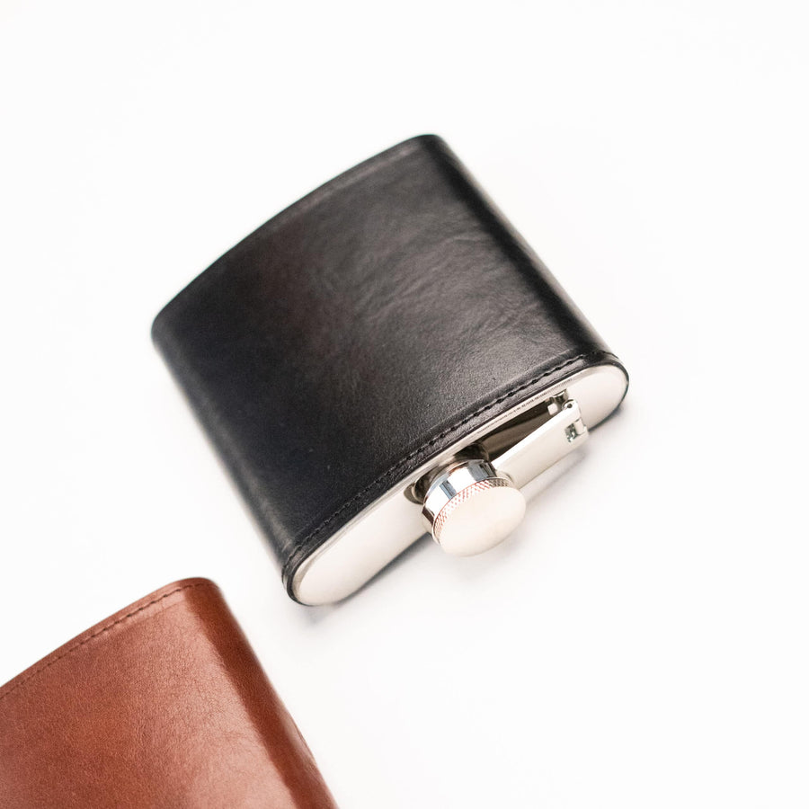 Stylish Leather-Covered Hip Flask – Handcrafted in Estonia by Papillon at www.brixbailey.com