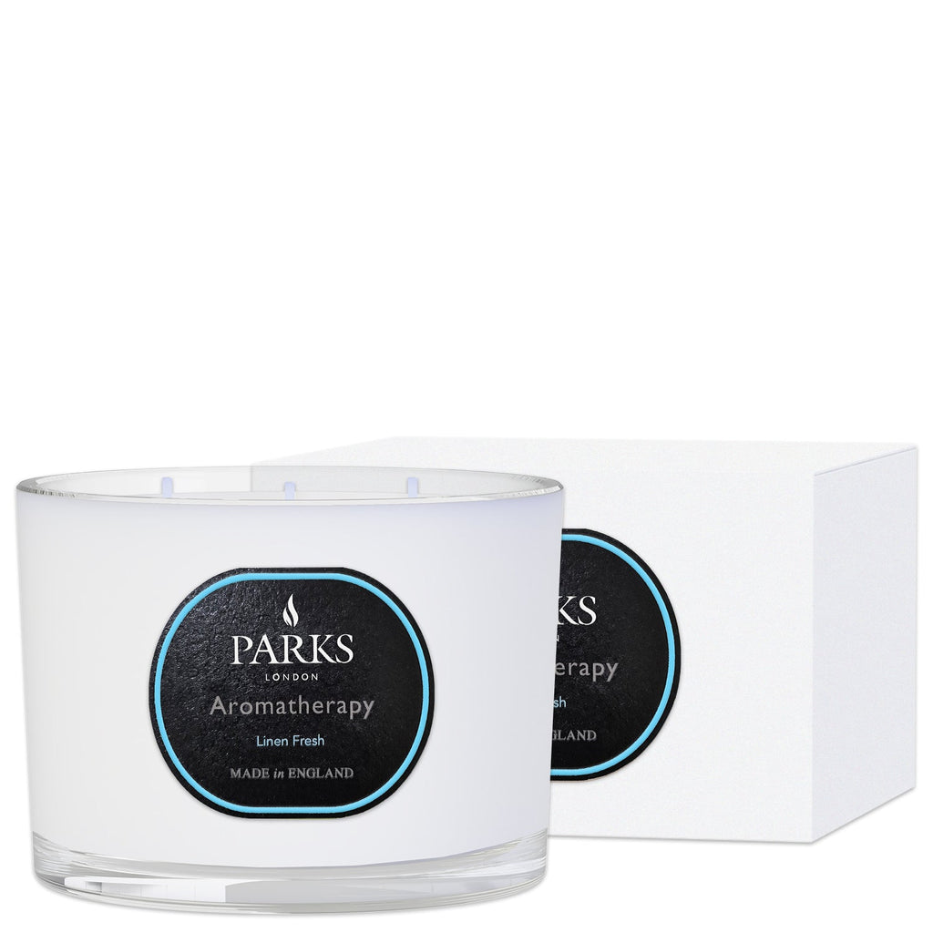 LINEN FRESH 350G 3 WICK CANDLE