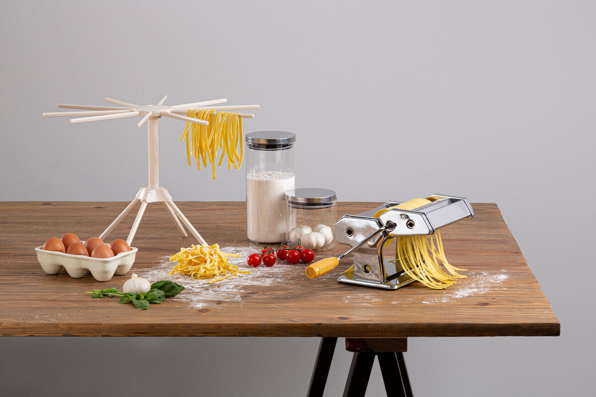 Chrome Multi Pasta Maker and Dryer Set
