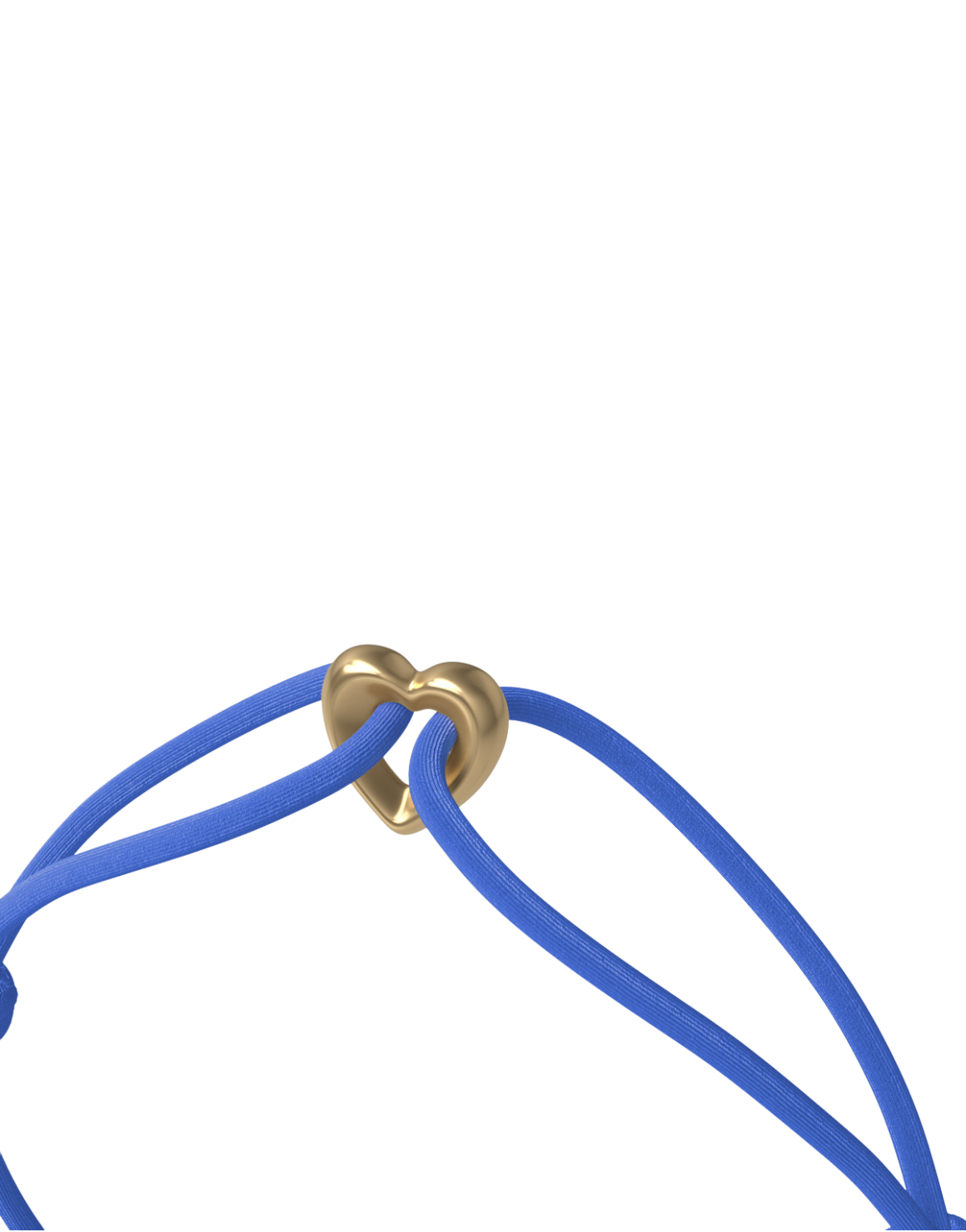 Golden Heart Cord Bracelet