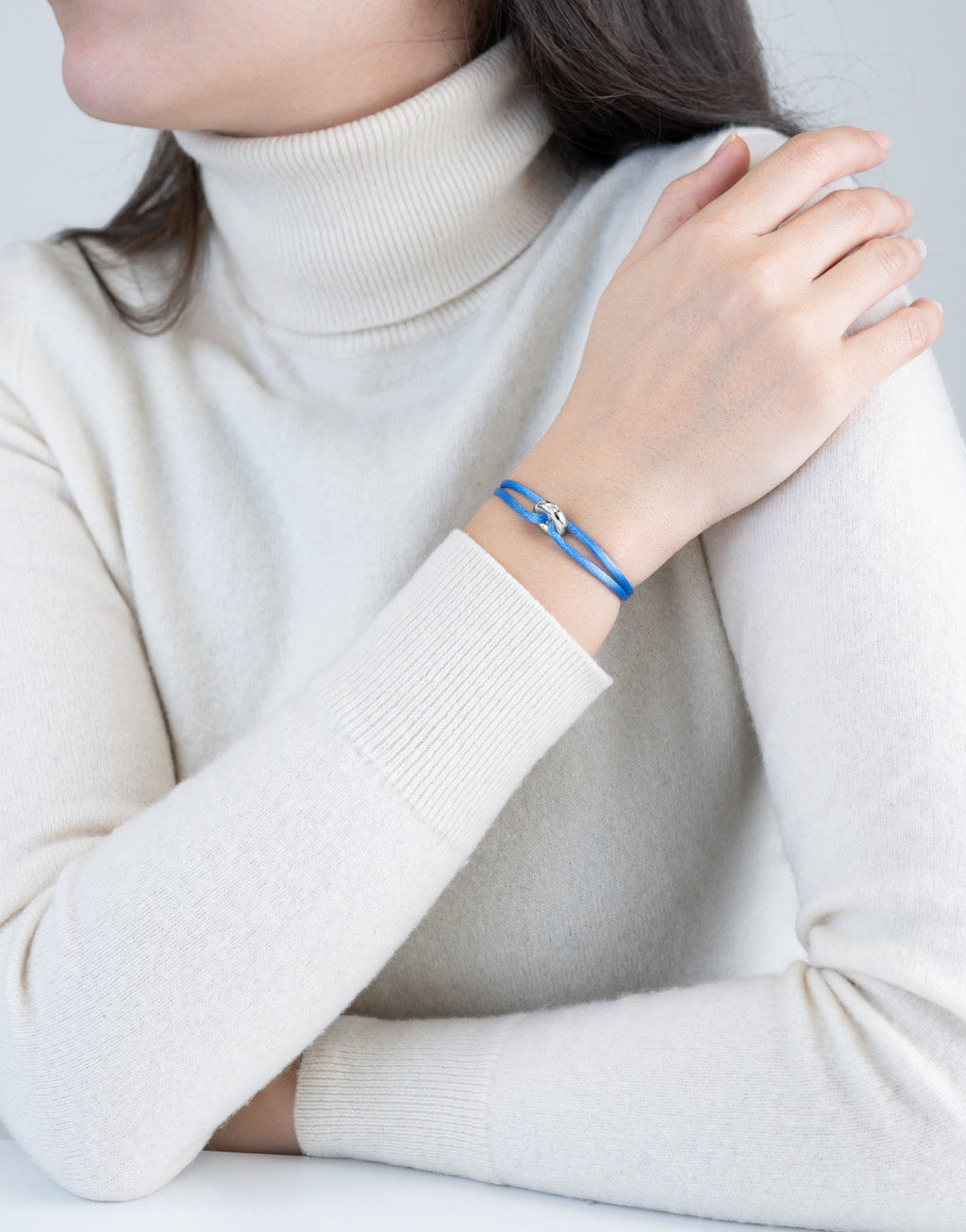 Silver Soho Diamond Cord Bracelet