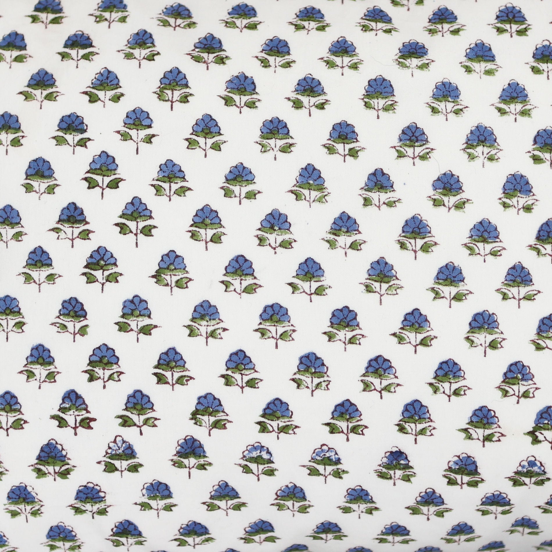 Blue Jaipur Flower Wash Bag