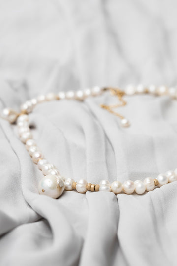 Unique Handcrafted Baroque Pearl Necklace – Versatile Elegance by New Vintage by Kriss at brixbailey.com