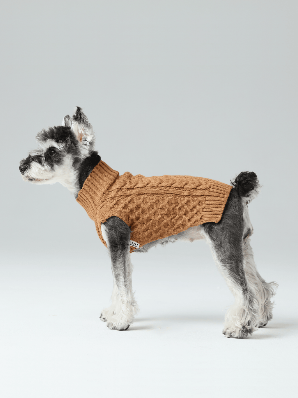 Pet Sweater Vest in Toffee Orange