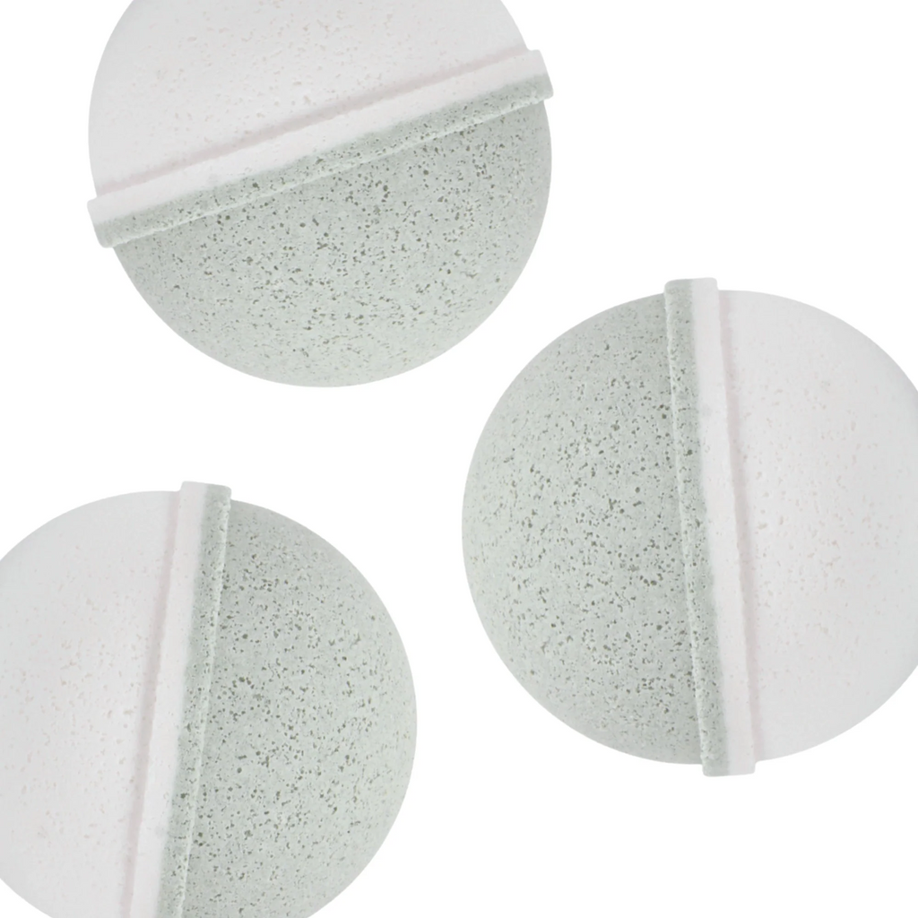 Natural Bath Bomb Set Peppermint and Tea Tree, Pack of 3