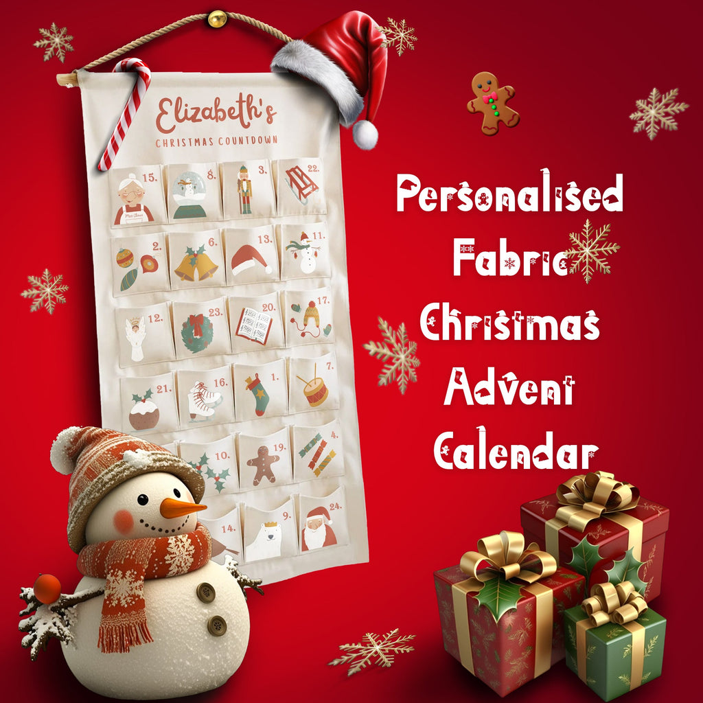 Personalised Fabric Christmas Advent Calendar