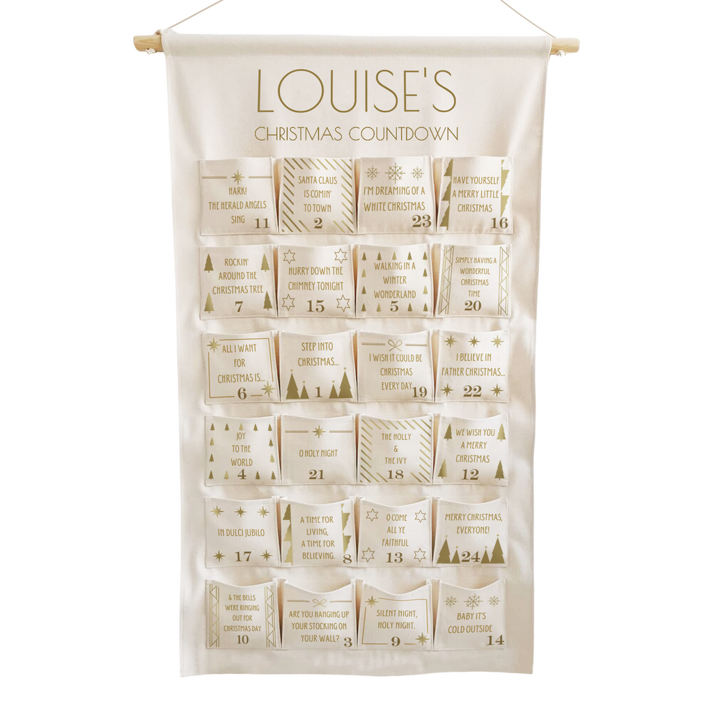 Personalised Christmas Hits Advent Calendar